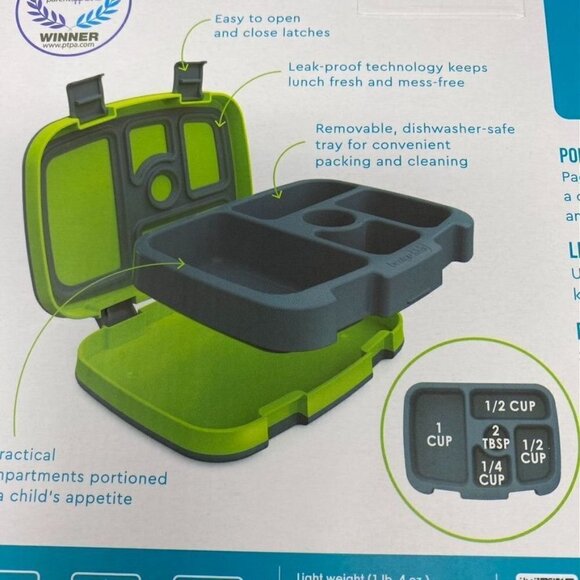 Bentgo Kids' Leakproof, 5 Compartment Bento-Style Kids' Lunch Box Various Prints - Picture 7 of 12